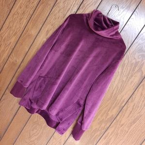 Plum Purple Athletic Works Cozy Cowl Pullover